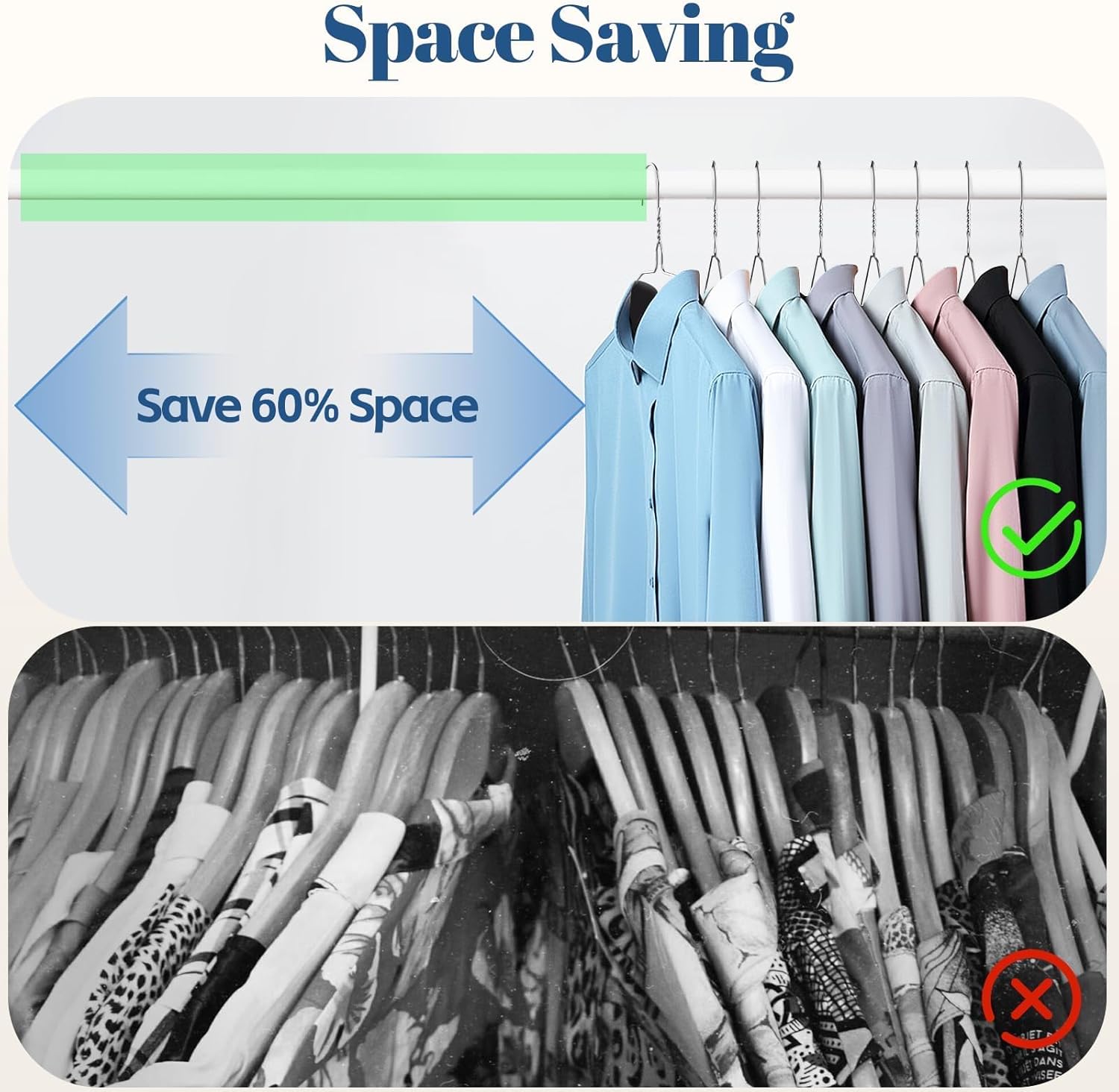 SPECILITE 18 Inch Wire Metal Clothes Hangers Bulk 50 Pack for Large Size Suits, Coats, Shirts, Pants, Skirts, Space Saving, Non Slip,12 Gauge Ultra Thin, Silver