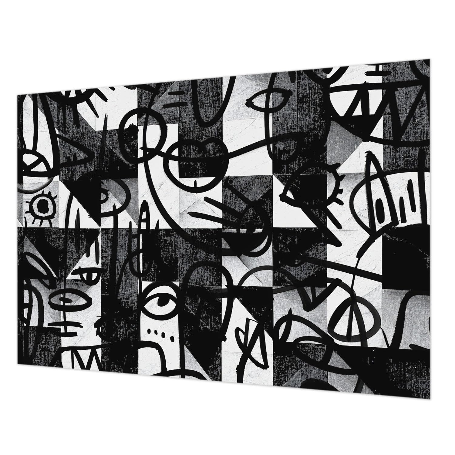 Papier peint intissé 208x146 cm Tulup Dessiner le chaos avec colle incluse