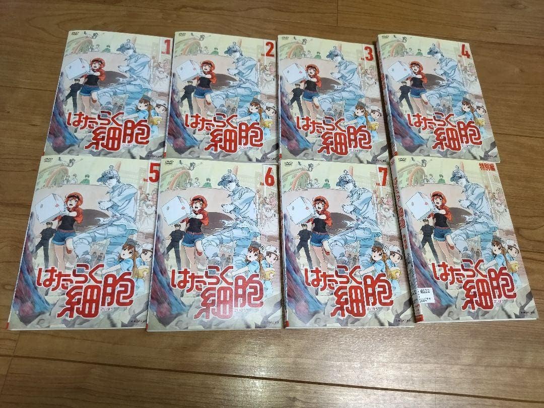 はたらく細胞 dvdラベル】アニメ はたらく細胞BLACK DVD全7巻 レンタル