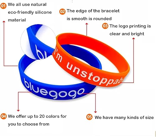 Miniatura 4 de Pulseras de goma personalizadas a granel pulseras de silicona personalizadas para motivación, apoyo, fiesta, ceremonia, adolescentes y adultos