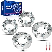 Vista 266 de KAX Espaciadores de rueda 4x4, adaptadores de espaciadores de rueda de 1" con pernos de 1/2" x20, diámetro del cubo de 59 mm, 2 piezas para Xpress