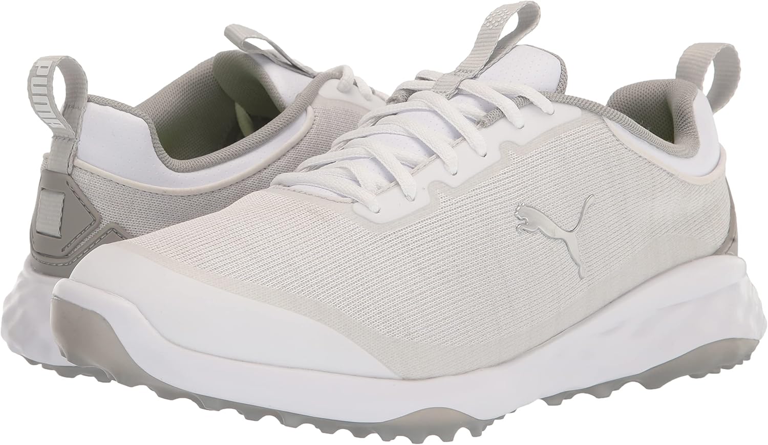 Puma Golf Men's Fusion PRO Extra Wide Golf Shoe, Puma White-Puma Silver-High Rise, 9.5 - Image 7