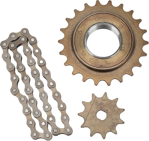 Miniatura 6 de Juego de cadena de piñón, bicicleta eléctrica 22T diente trasero con 410 oro 11T H agujero piñón 38 eslabones kit de cadena kit de accesorios de