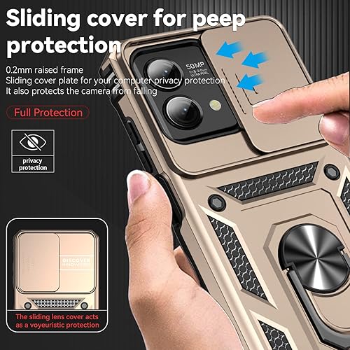 Miniatura 5 de SMKY - Funda para Moto G Stylus 5G 2023, no compatible con versión 4G o 2022, con protectores de pantalla y funda para cámara, 16 pies. Funda