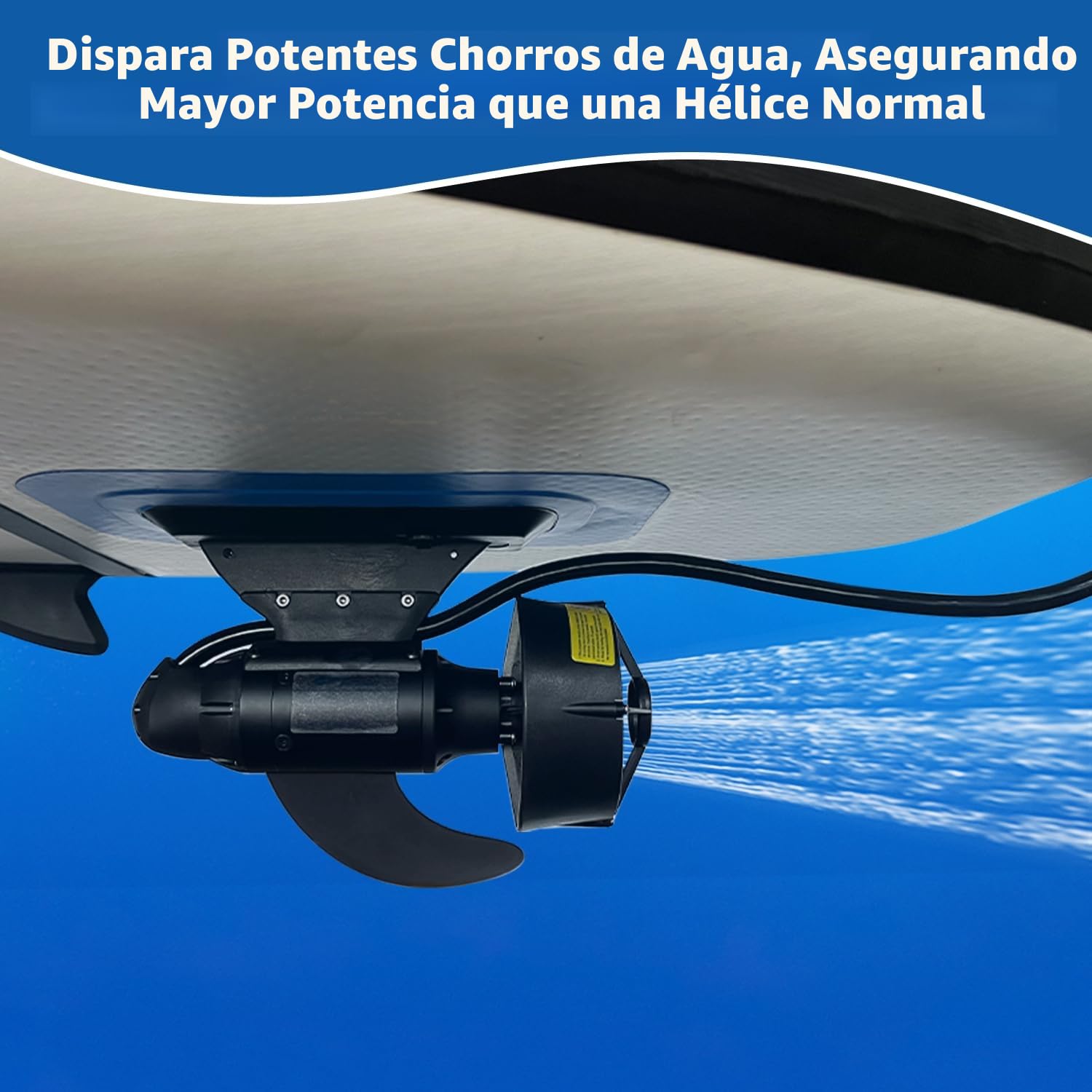 Motor de Pesca Subacuático para Bote Transat (Float Tube), Aleta Eléctrica para Kayak de Pesca y Tabla de Paddle Surf (SUP), 600W, 24V Empuje de 28 Libras (Sin batería)