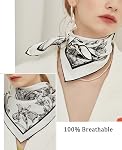 Dailyacc Hair Bandanas Scarf For Women Lightweight Fashion Neck Silk Satin Head Scarves For Sleeping Handbags Scarf