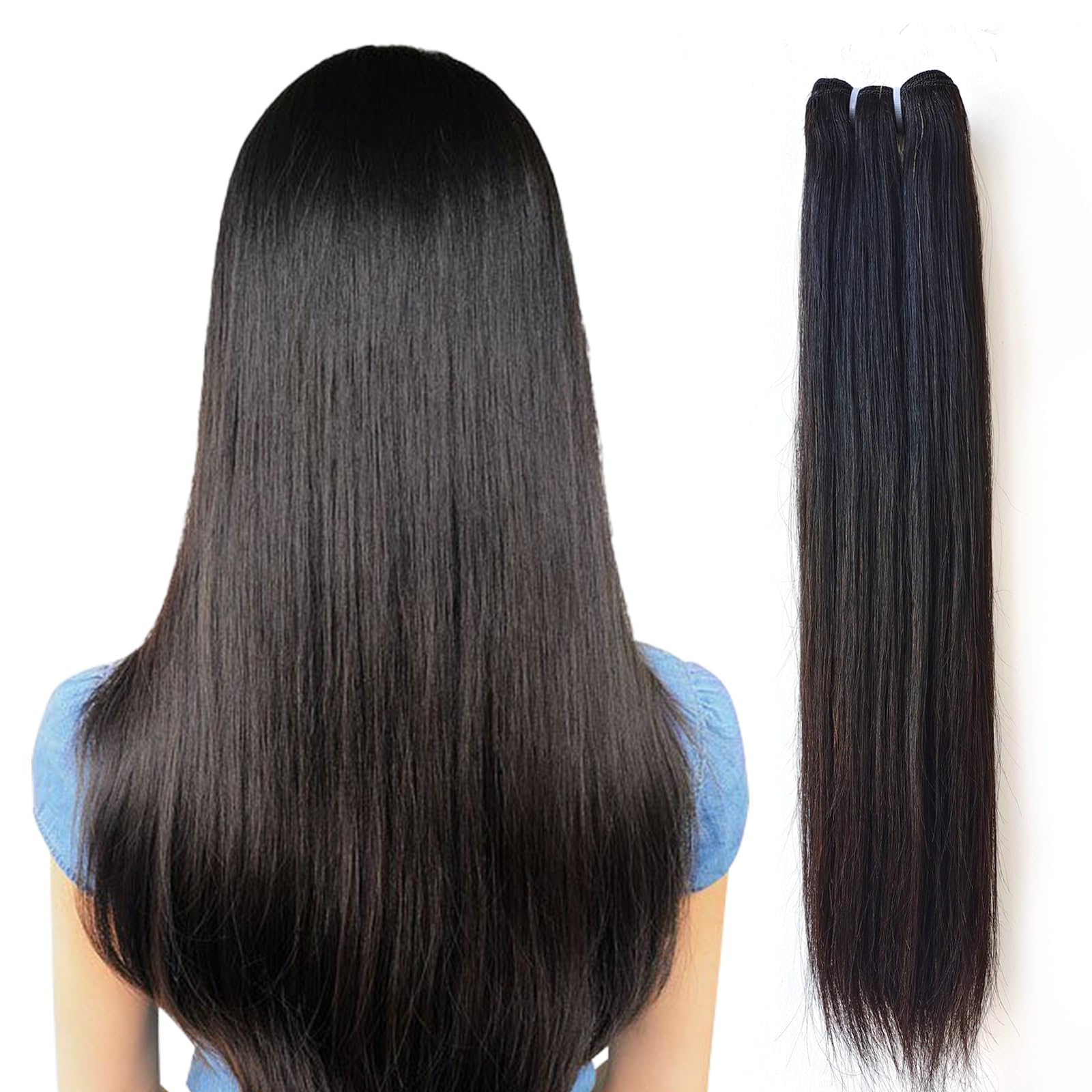 Amazon.com : BALORIECA 16A Cambodian Raw Straight Human Hair 