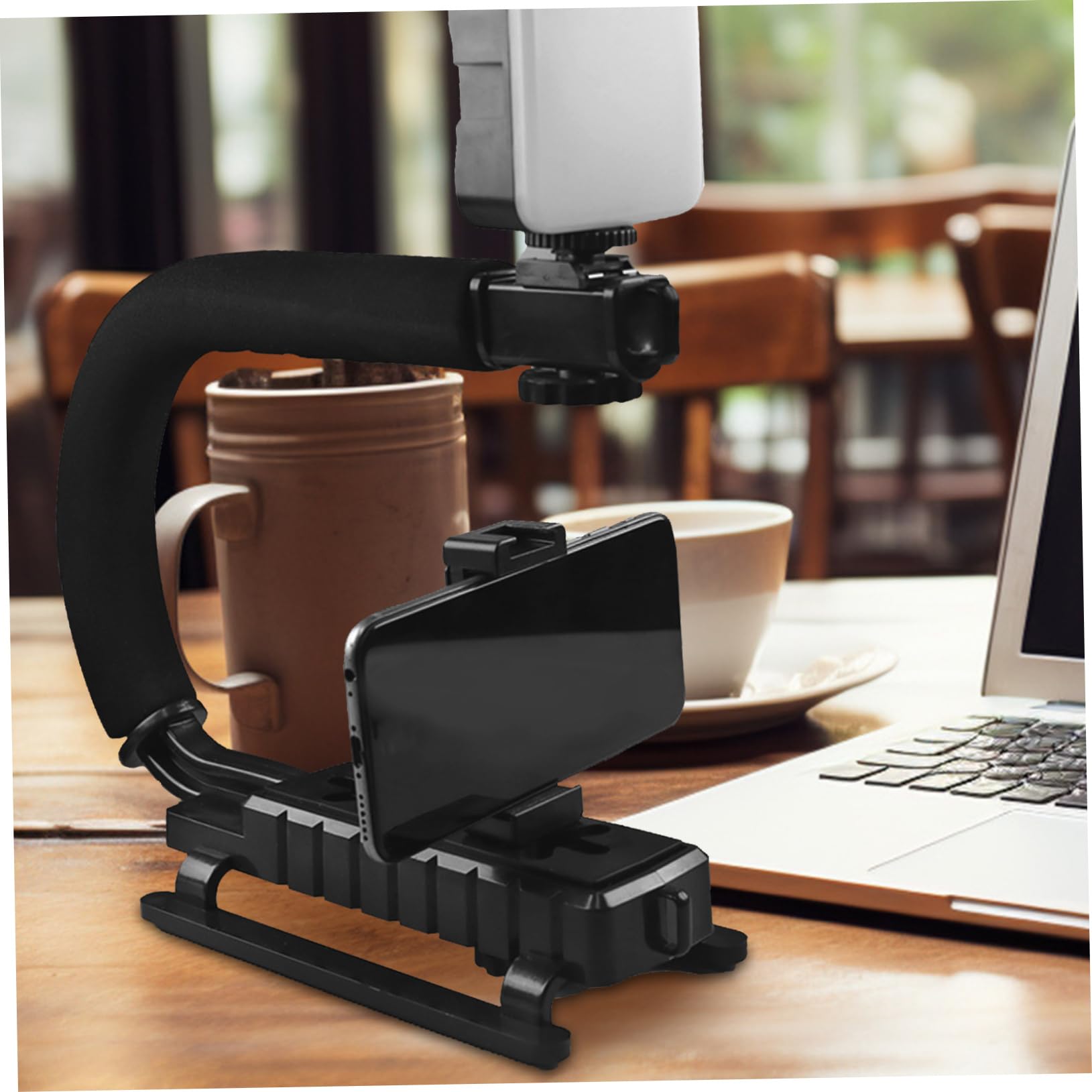 Stabilizzatore per Fotocamera Portatile U a Mano in Lega di Alluminio | Design Multifunzionale Leggero, Struttura Robusta in Abs e Schiuma, per Viaggio e Attività All'aperto