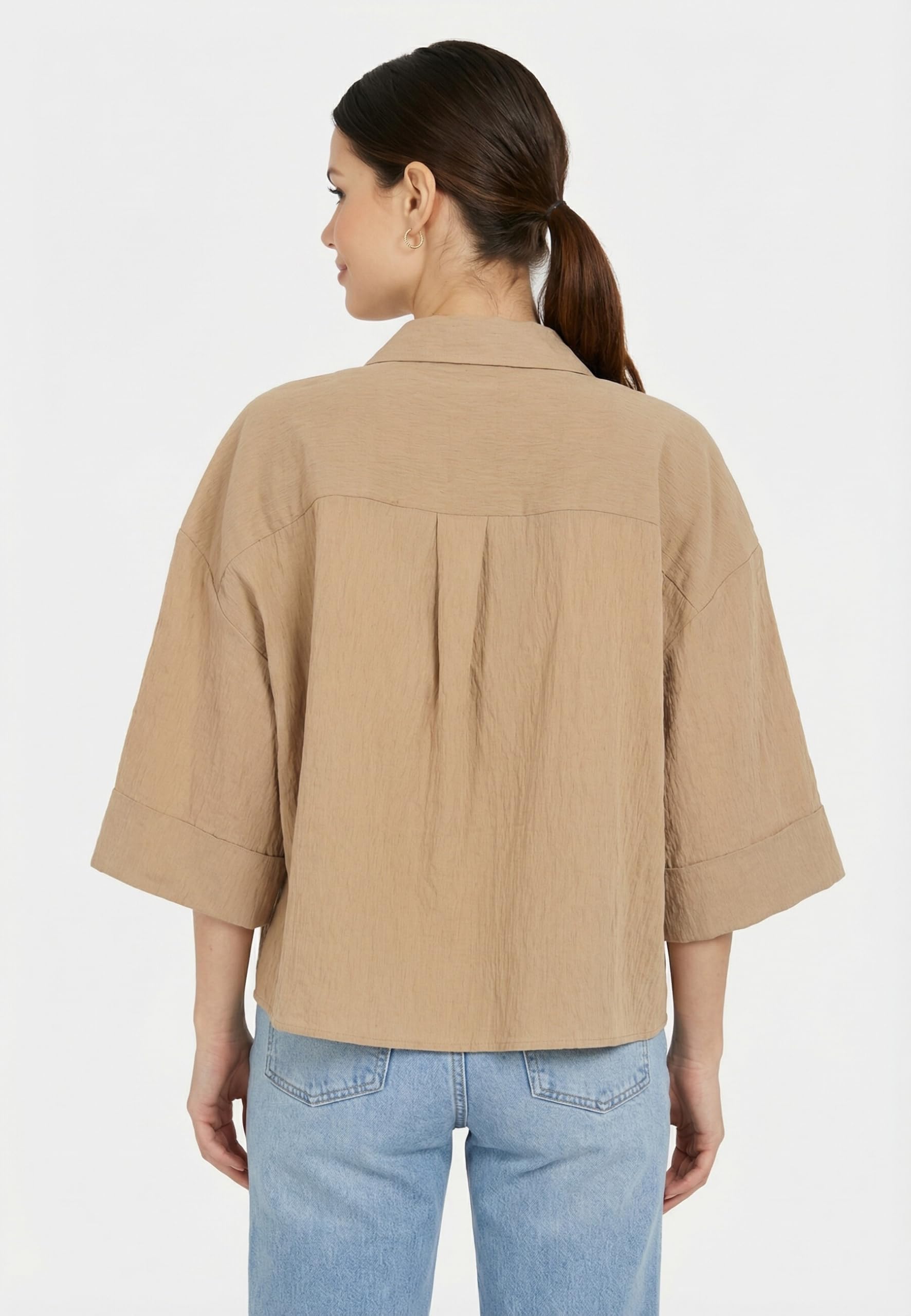 Yes Zee Camicetta G210 E00 0298 Fango, Beige, XS