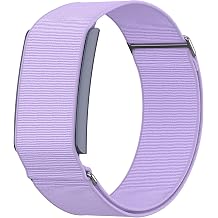 Stretchy Nylon Sport Loop Compatible with Amazfit Helio Strap | Adjustable Elastic Fitness Tracker Wristband with Pre-Installed 22mm Pins