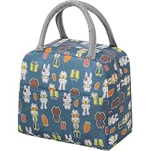 CubePlug Kids Portable Insulated Lunch Bags are Leak-Proof, Waterproof, Durable, and Suitable for picnics, Travel, Outdoor, School, and Other Places to Keep lunches Warm. Style A Grayish Blue