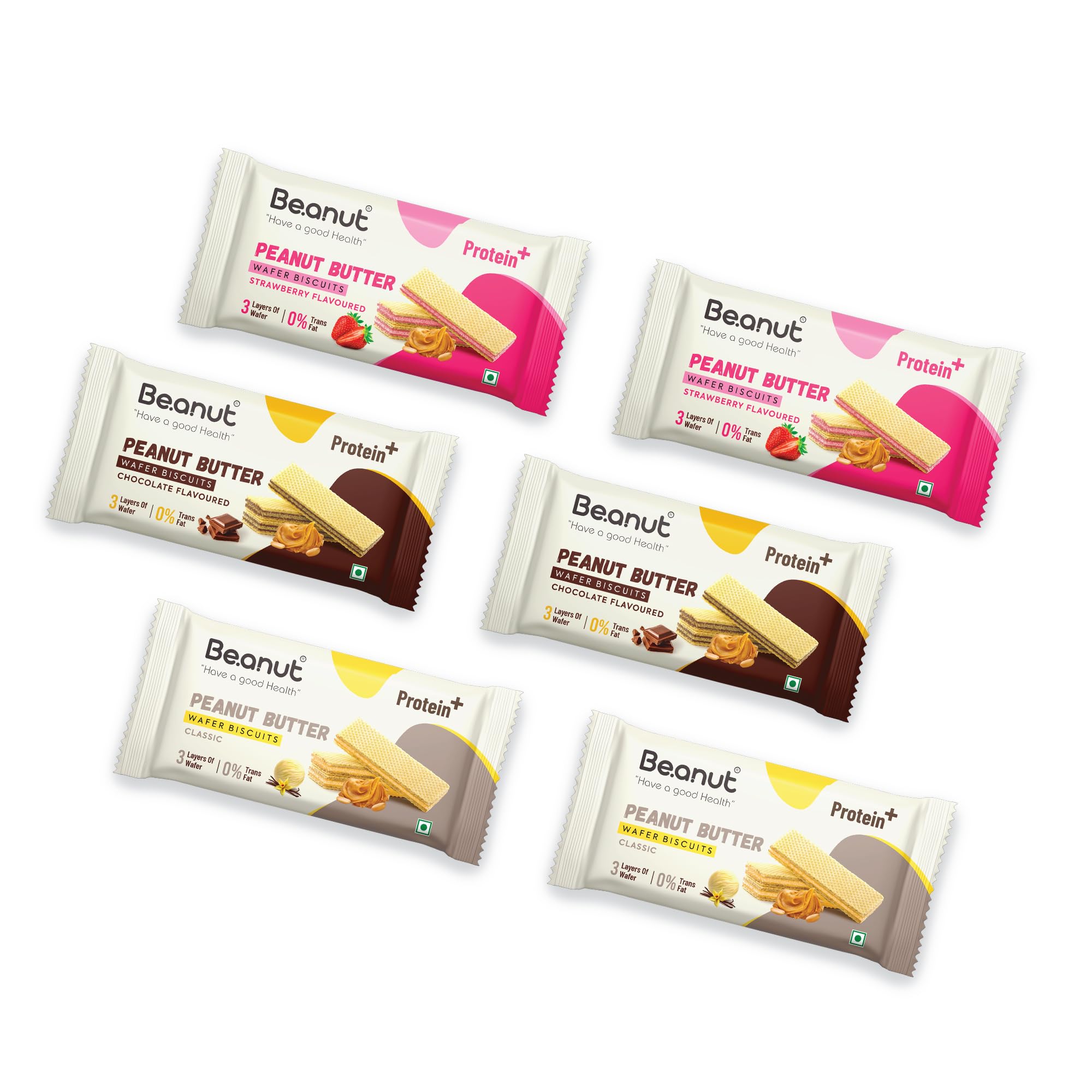Beanut Peanut Wafer Biscuit, Crunchy & Delicious Combo, Assorted Flavoured Wafer Biscuit (Classic, Chocolate & Strawberry) - Pack of 6 (B0C9X6Z5WV) Amazon Price History, Amazon Price Tracker