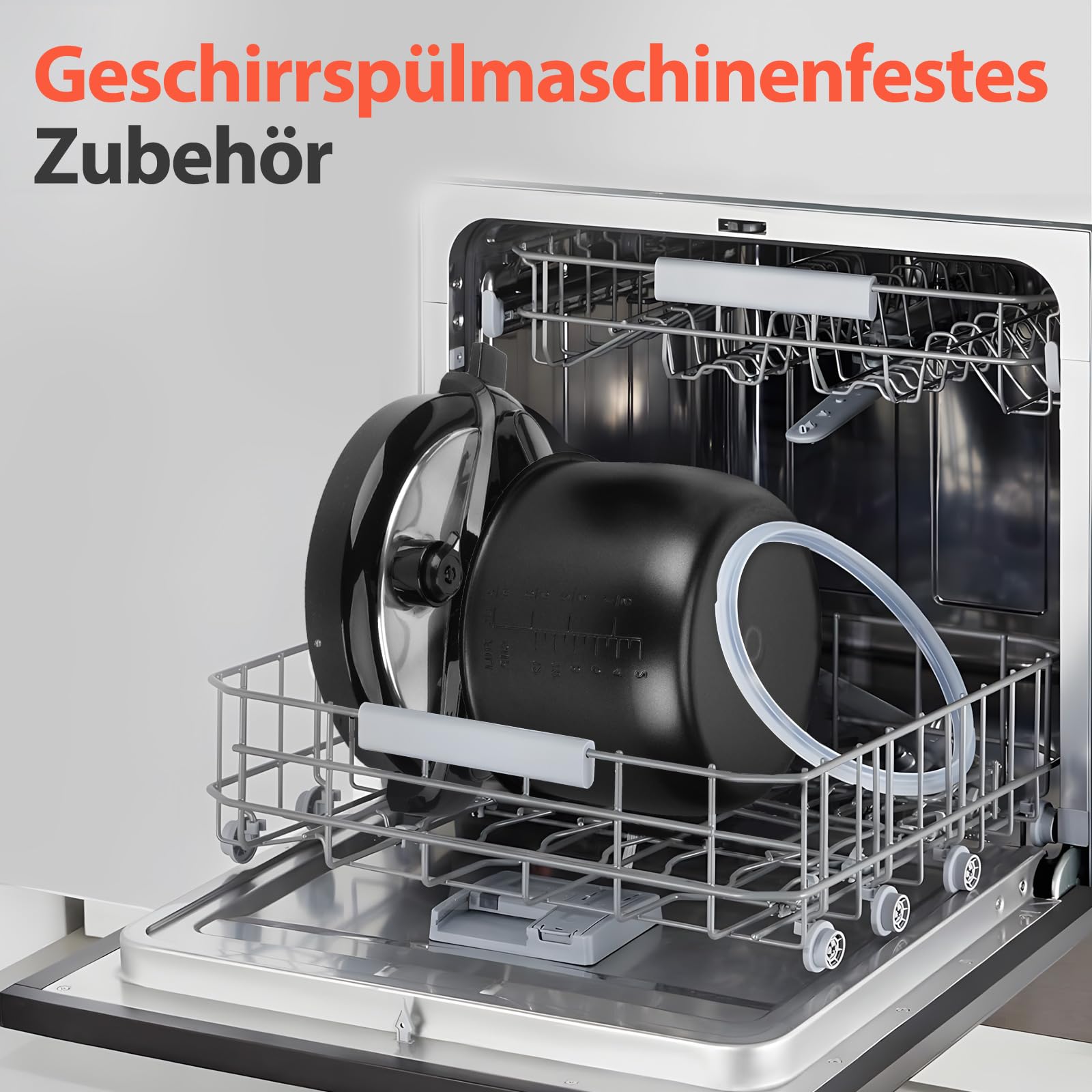 Aigostar Schnellkochtopf 6l, 18-in-1 Multikocher, Antihaft, leichte Reinigung, 1000 W Pressure Cooker, Rice Cooker, Slow Cooker, Dampfgarer, Joghurtbereiter, Speisewärmer inkl. farbigem Rezeptbuch