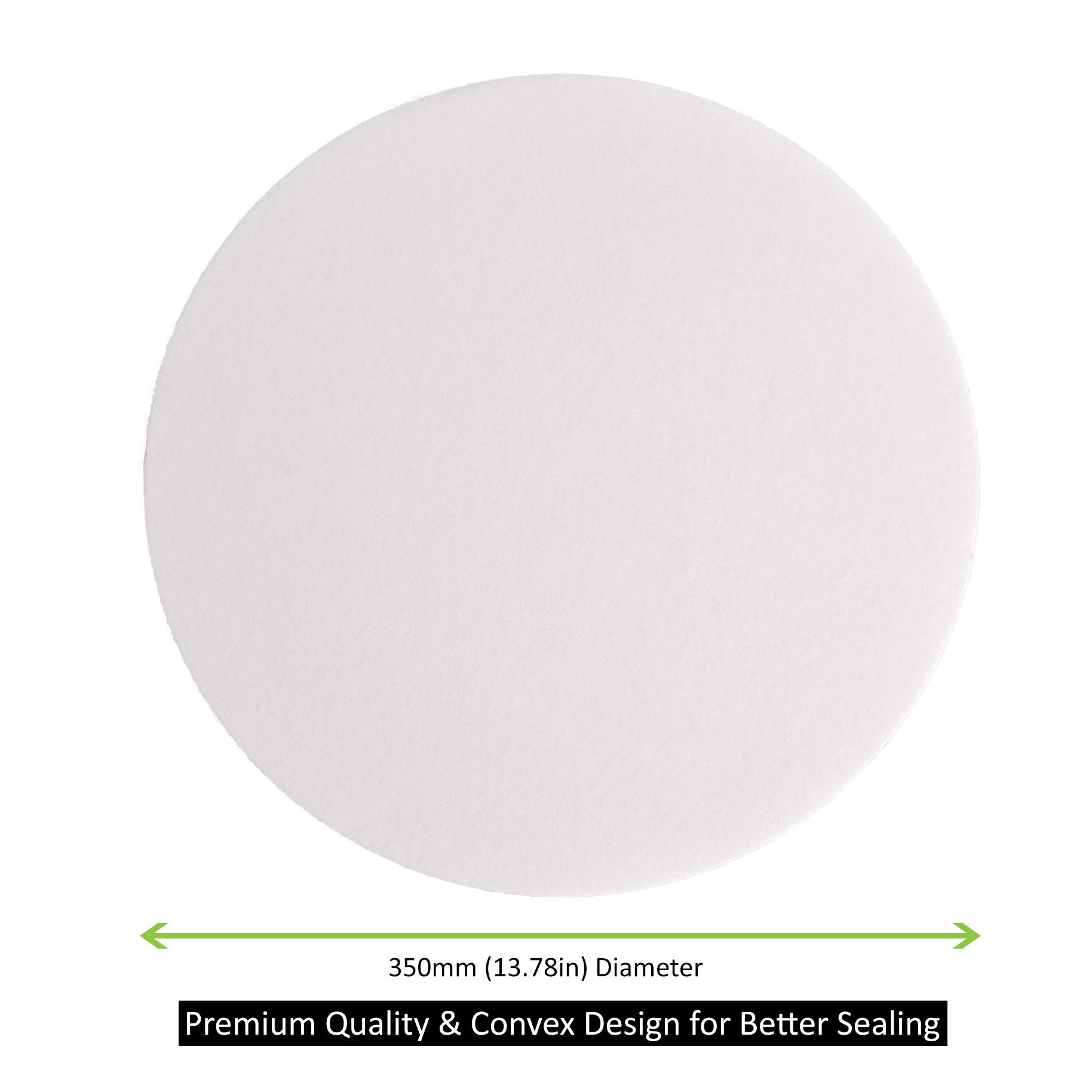 Xtractor Depot 350mm Qualitative Chemistry Lab Filter Paper, 20µm-26µm Micron Particle Retention, 35cm - Fast Flow Extract Filtration - Pack of 100