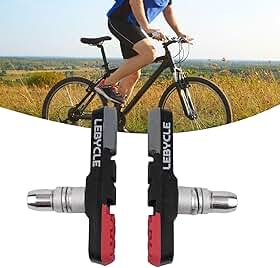 Pastilhas de freio V para montanha para bicicleta, freio de borracha virgem de 73 mm, conjunto de substituição de sapatos de freio de aro para todos os climas, para pares de freio de ciclismo duráveis