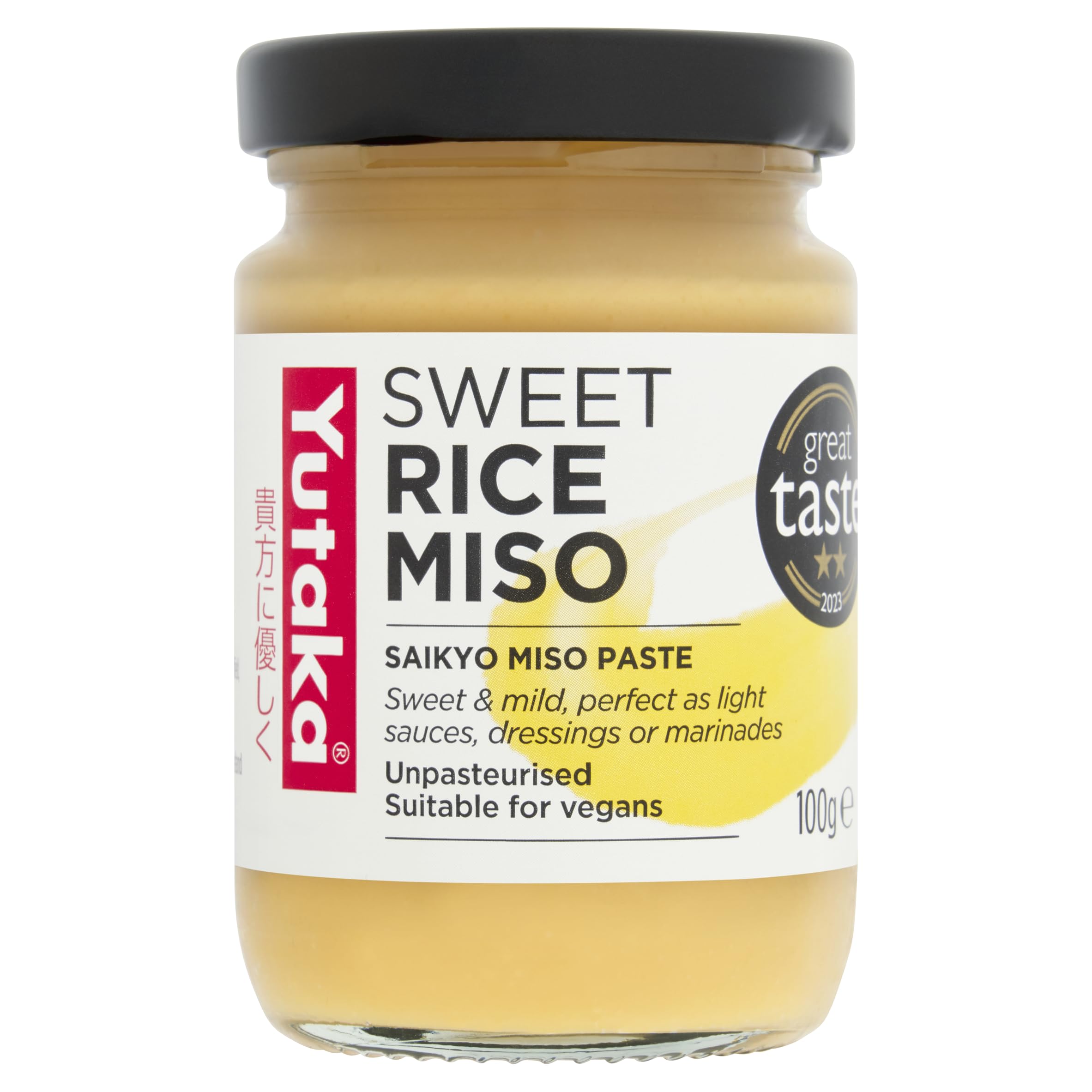 Yutaka Sweet Rice Miso Paste 100g | Mild & Naturally Fermented | Rich Umami with Subtle Sweetness | Perfect for Soups, Marinades, Dressings & Sauces | Vegan-Friendly
