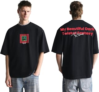 G&G CLOSET Greatest Artist Kanye The Goat West Oversized Graphic Tee | 100% Cotton 240GSM Round Neck | MBDTF Printed T-Shi... Price In India