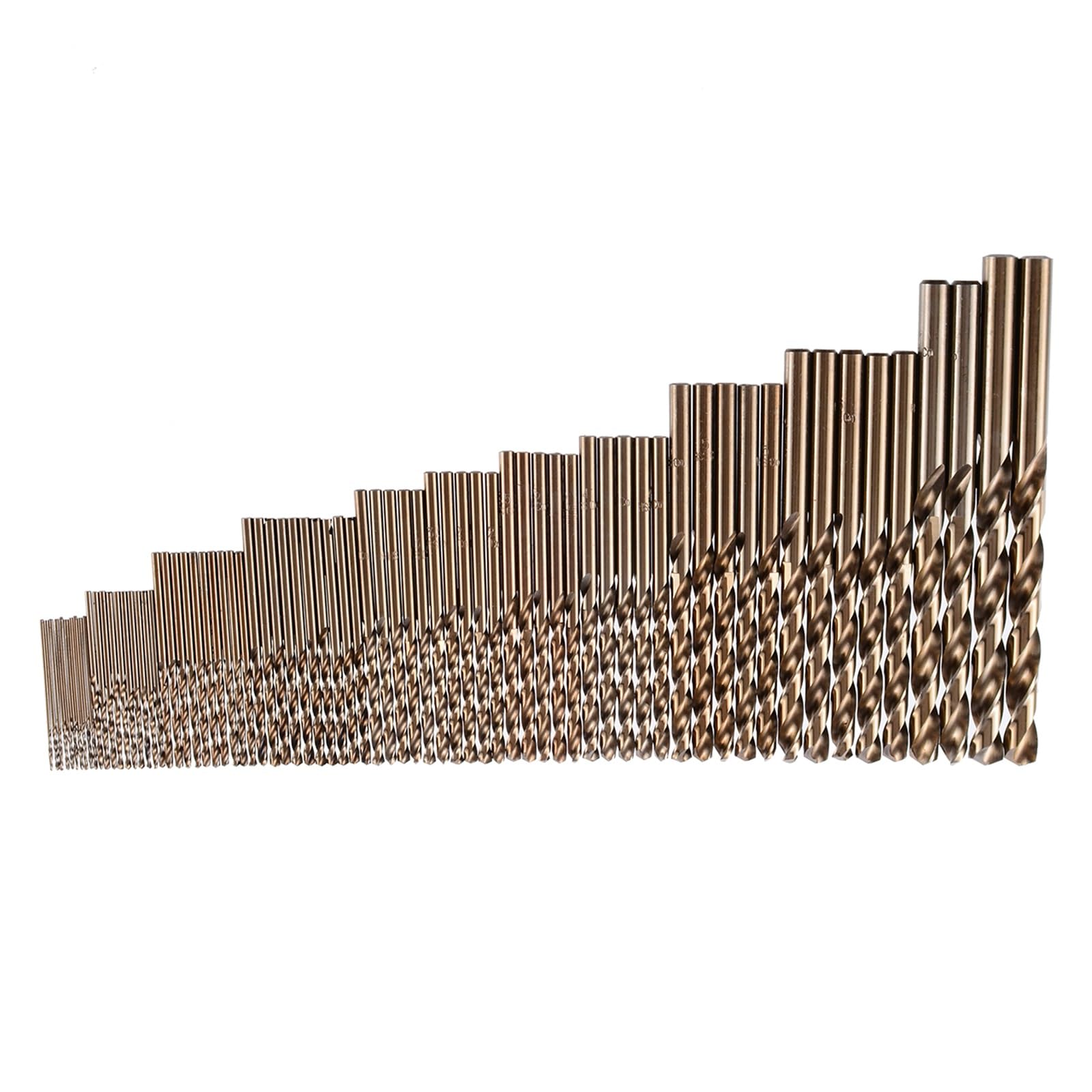 74 Uds. Brocas De 1mm-8mm Brocas En Espiral HSS Juego De Brocas De Vástago Recto De Acero Herramienta De Metal for Carpintería De Suelo Entero