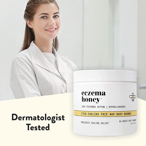 Miniatura 9 de ECZEMA HONEY Itch Cooling Face & Body Rounds & Oatmeal Loción Corporal - Paquete para pieles sensibles y secas - Libre de crueldad