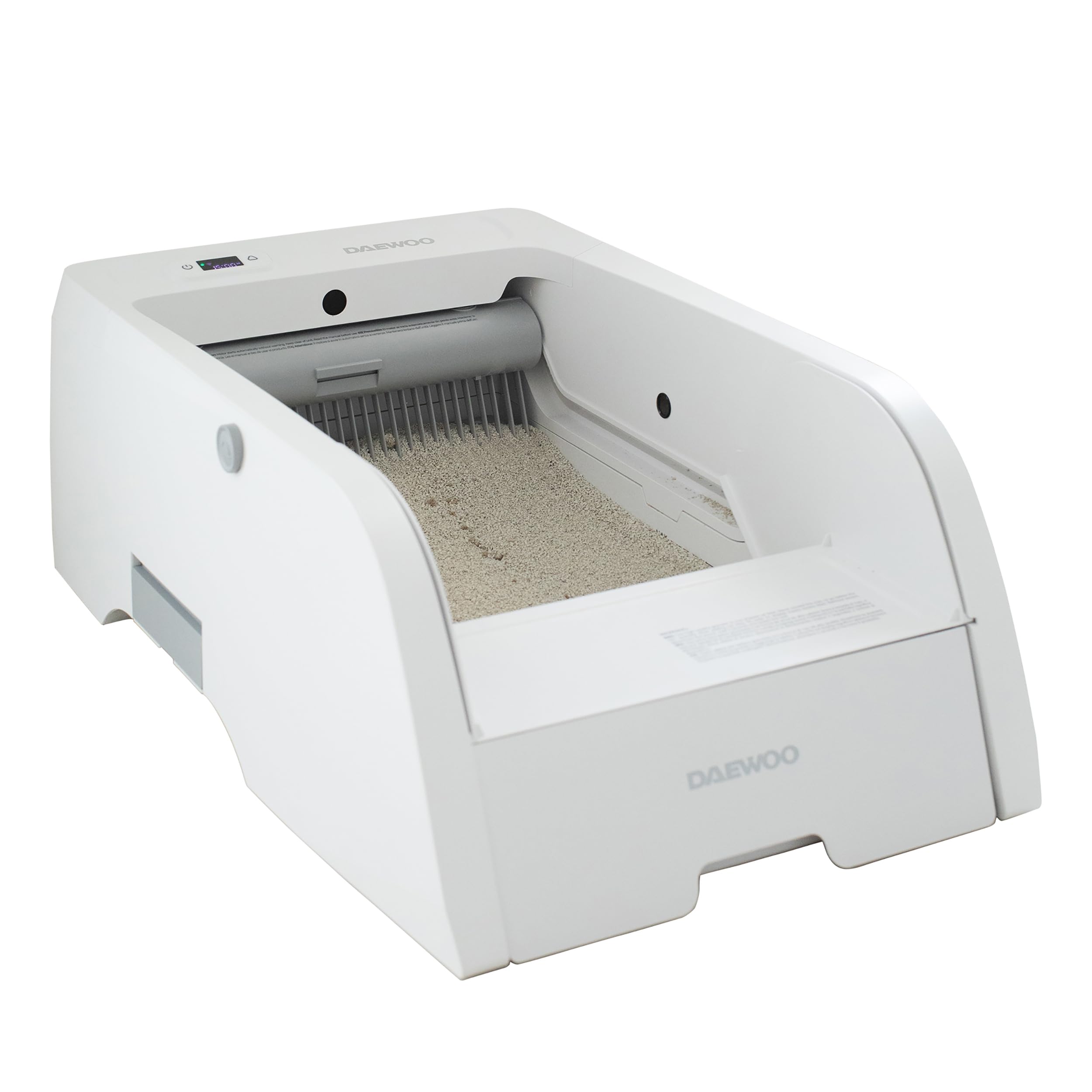 Daewoo - Lettiera Gatto Autopulente 5L con Sensore di Rilevamento Animale, Controllo Remoto tramite App TUYA, Lettiera Automatica con Timer, Silenziosa a 45 dB, Cani e Gatti Accessori