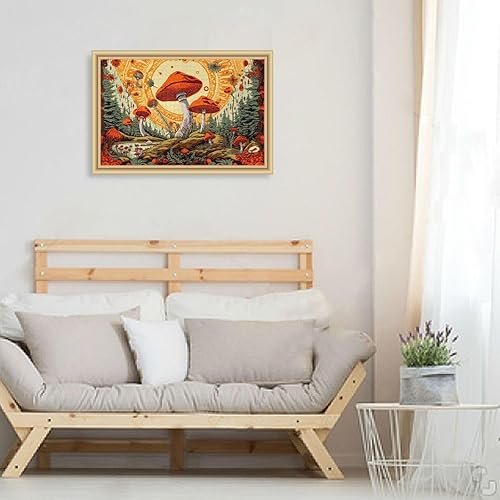 Vista 6 de Mushroom Jigsaw Puzzles for Adults 1000 Pieces,Colorful Puzzle with Mesh Storage Bag,Learning Educational Puzzles for Gift 2011512