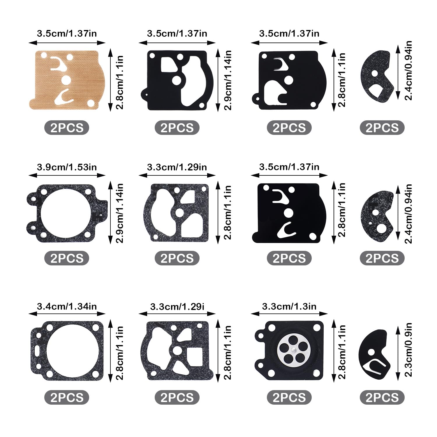 Gosknor 2 Pack K10-WAT Carburetor Repair Kit - Image 2