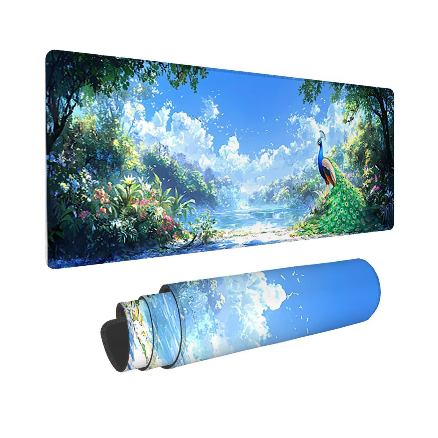 Podkładka pod mysz do gier, 1200 x 400 mm XXL Podkładka pod mysz do gier, duża, antypoślizgowa, wodoodporna, iExtended długa podkładka pod mysz do klawiatury XXL, akcesoria biurowe, do gier, komputera