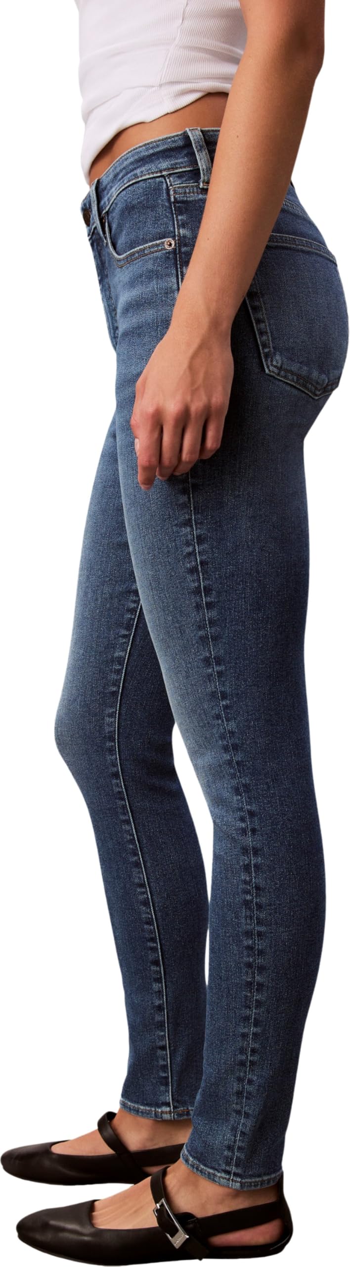 Calvin Klein High Rise Skinny Vintage Avenue Lv047d756g - Jeans Mujer