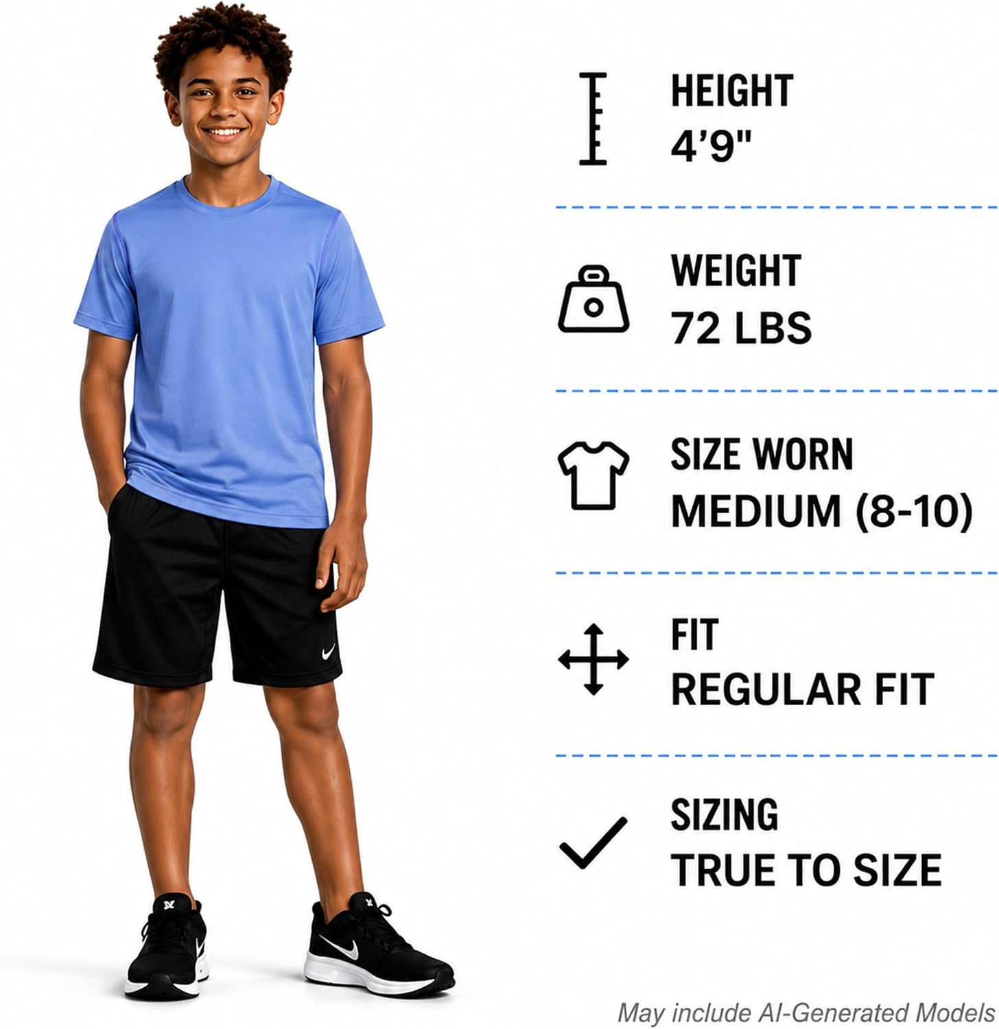 Black Bear Boys Active Shirt - 2 Pack Performance Dry Fit Shirts for Boys - Short Sleeve Kids Athletic Tshirts