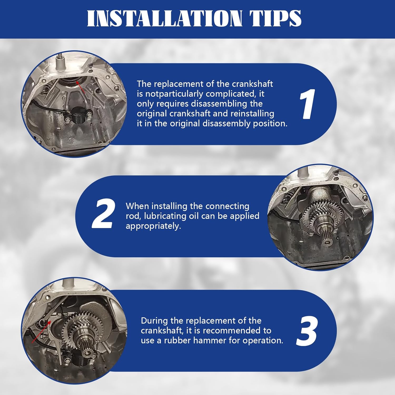 Crankshaft w/piston Connecting Rod kit fit for HONDA GX340 GX390 for Predator 420cc 11HP 13HP Engine Generator Lawnmower Brushcutter Trimmer