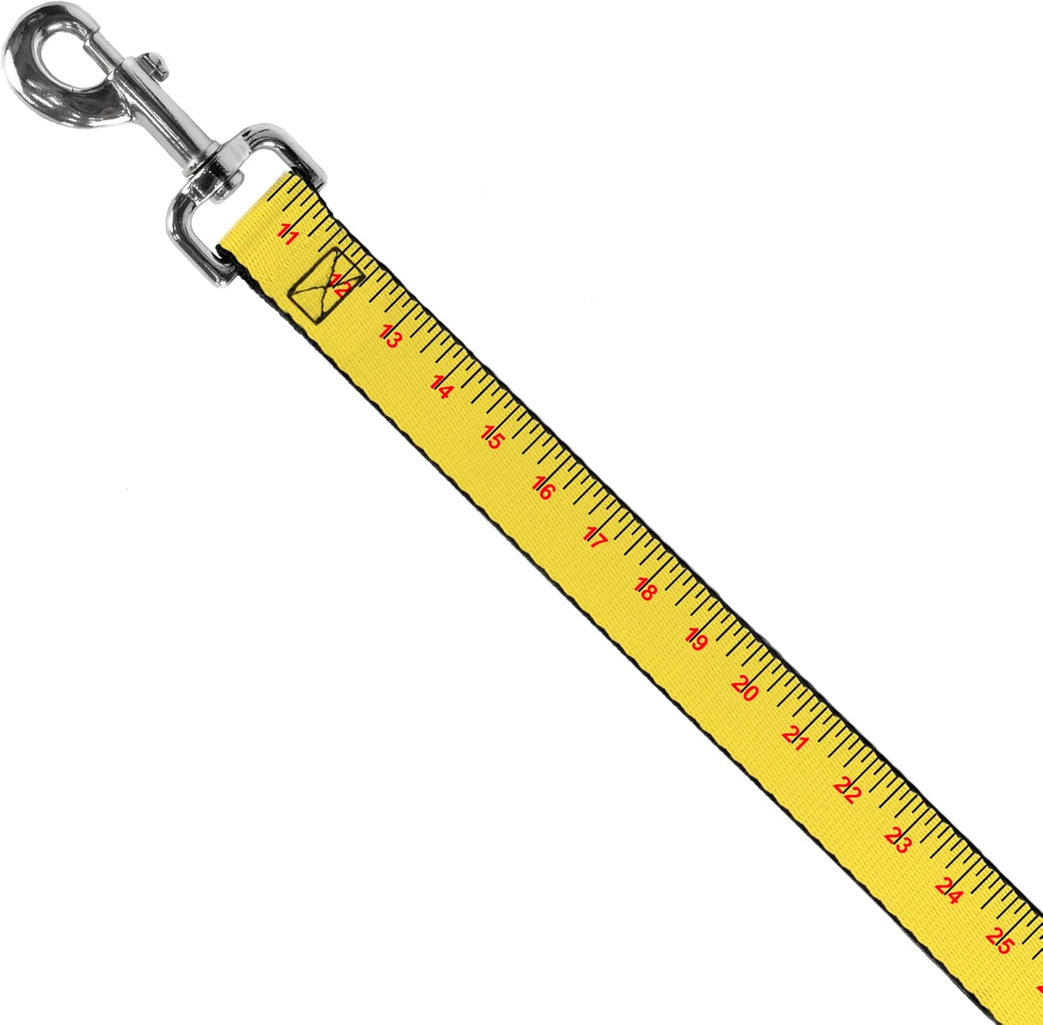 Dog Leash Measuring Tape Yellow Black Red 6 Feet Long 1.0 Inch Wide
