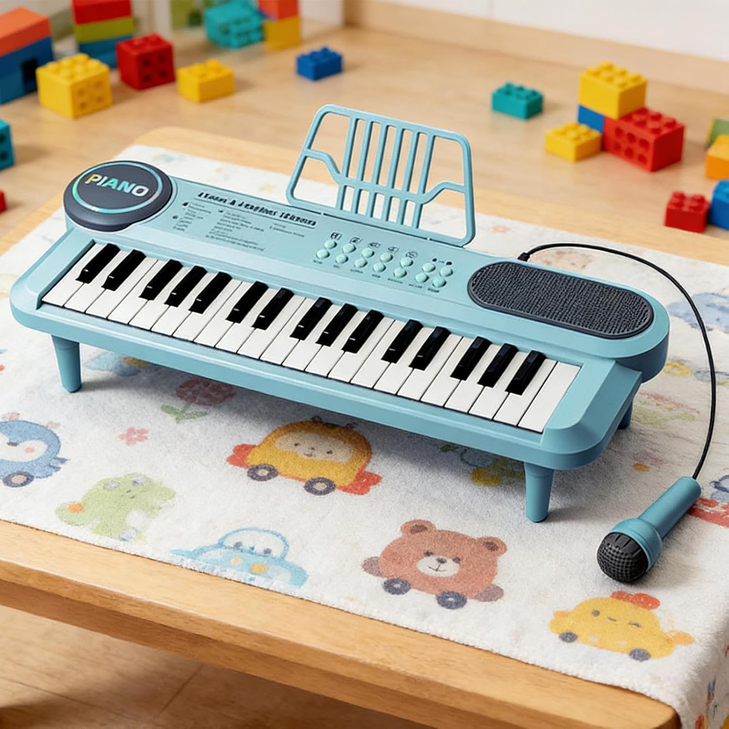 Kids Piano Keys – 37-Key Electronic Musical Instrument Toy with Microphone & USB Charging | Educational Beginner Piano for Boys & Girls | Interactive Music Toy for Birthdays, Children’s Day, Holidays