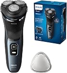Philips Shaver 3000 Series, Wet and Dry Electric Shaver, SkinProtect Technology, Pop-up Trimmer, P-cap, Deep Blue, Model S3144/00
