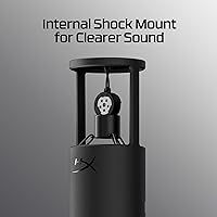 Vista 3 de HyperX SoloCast 2 - Micrófono condensador USB para juegos, PC, USB-C, USB-A - Negro