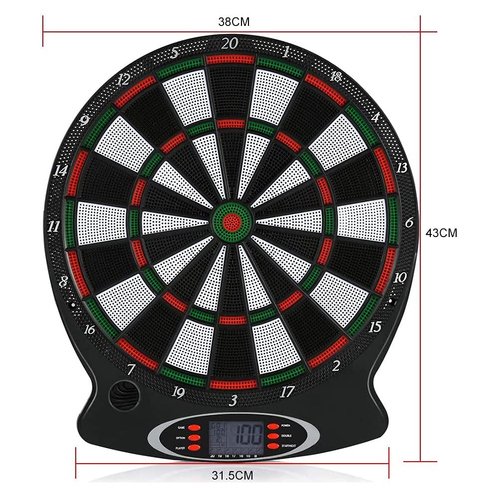 Jeu de fléchettes électronique Hobby Tech - Cible électronique avec 6 fléchettes