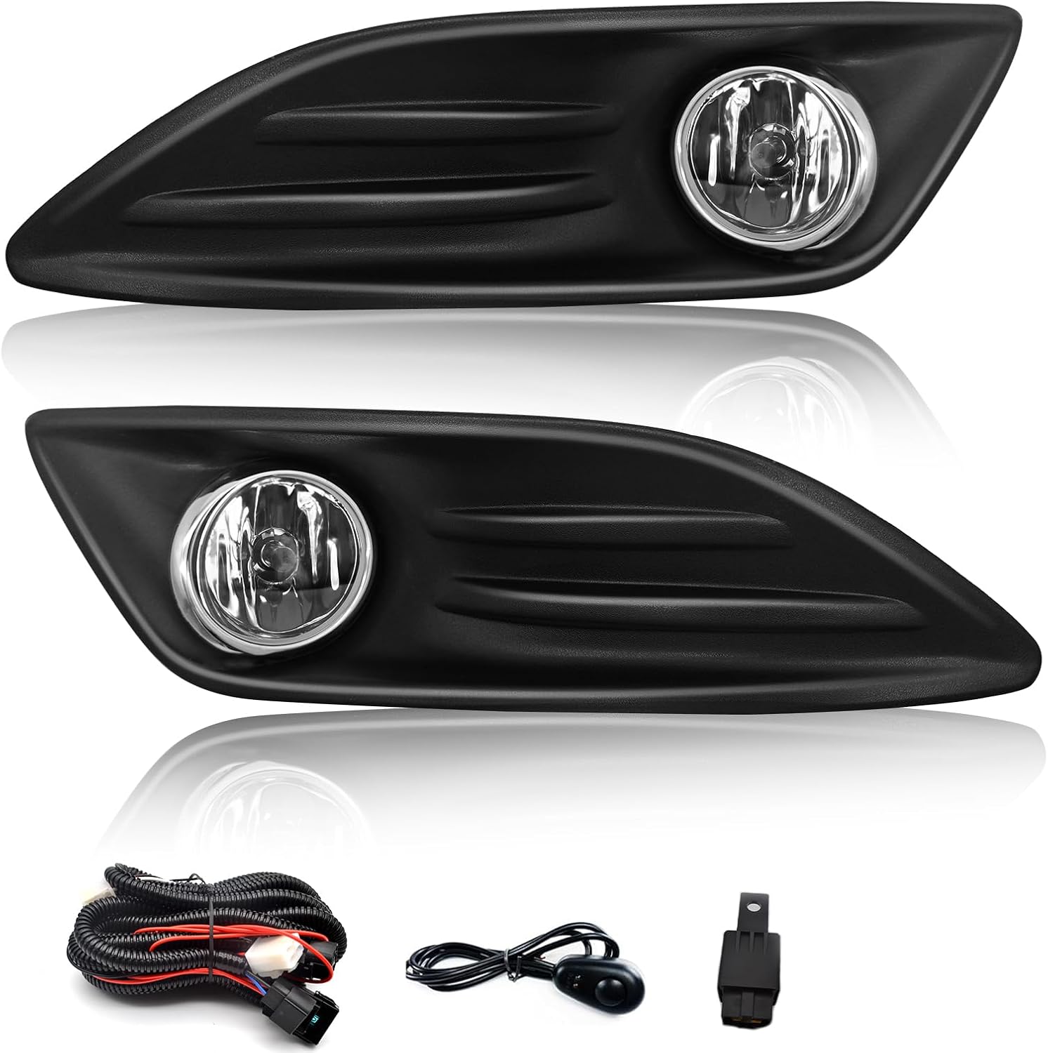 Fog Lights For 2014-2018 Ford Fiesta Fog Lights Assemblies & 2019 Ford Fiesta S & SE Models With Wiring Kit