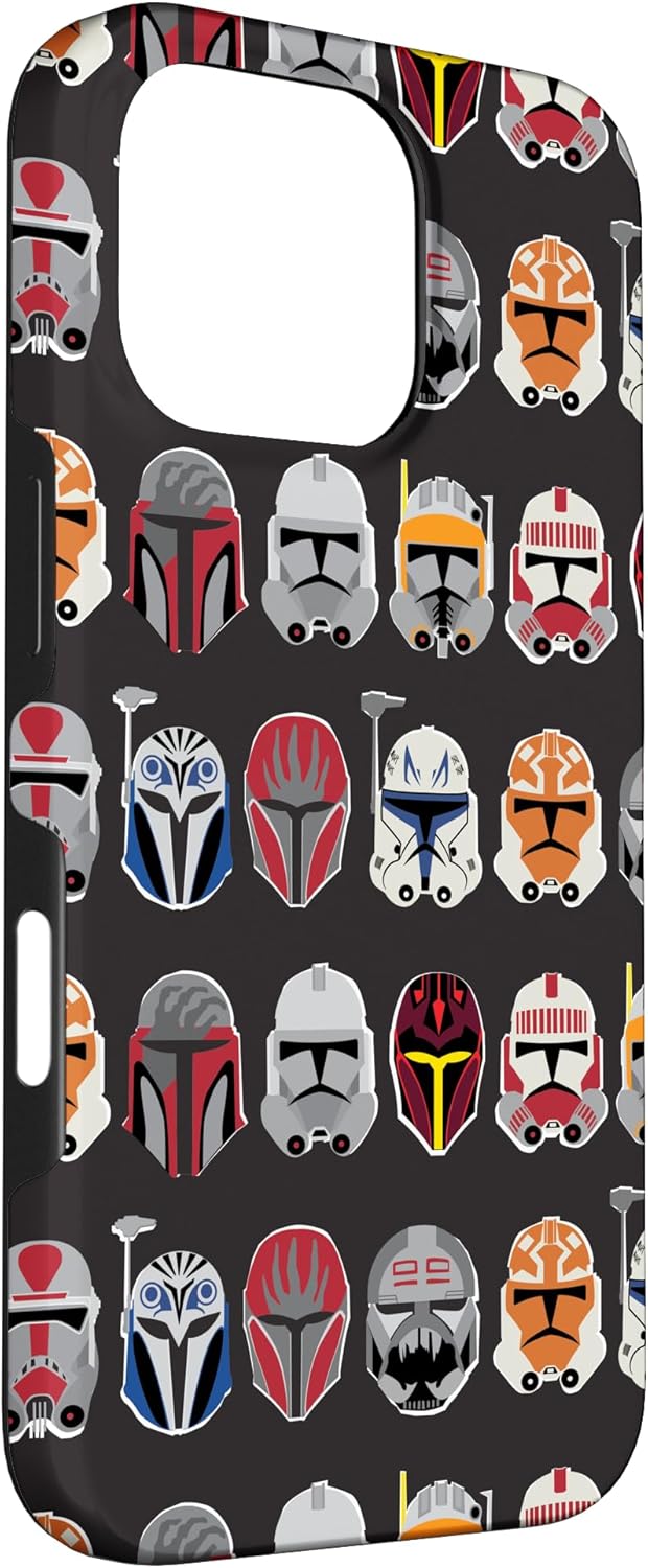 Star Wars The Clone Wars Trooper Helmet Pattern Case for iPhone 16 Pro