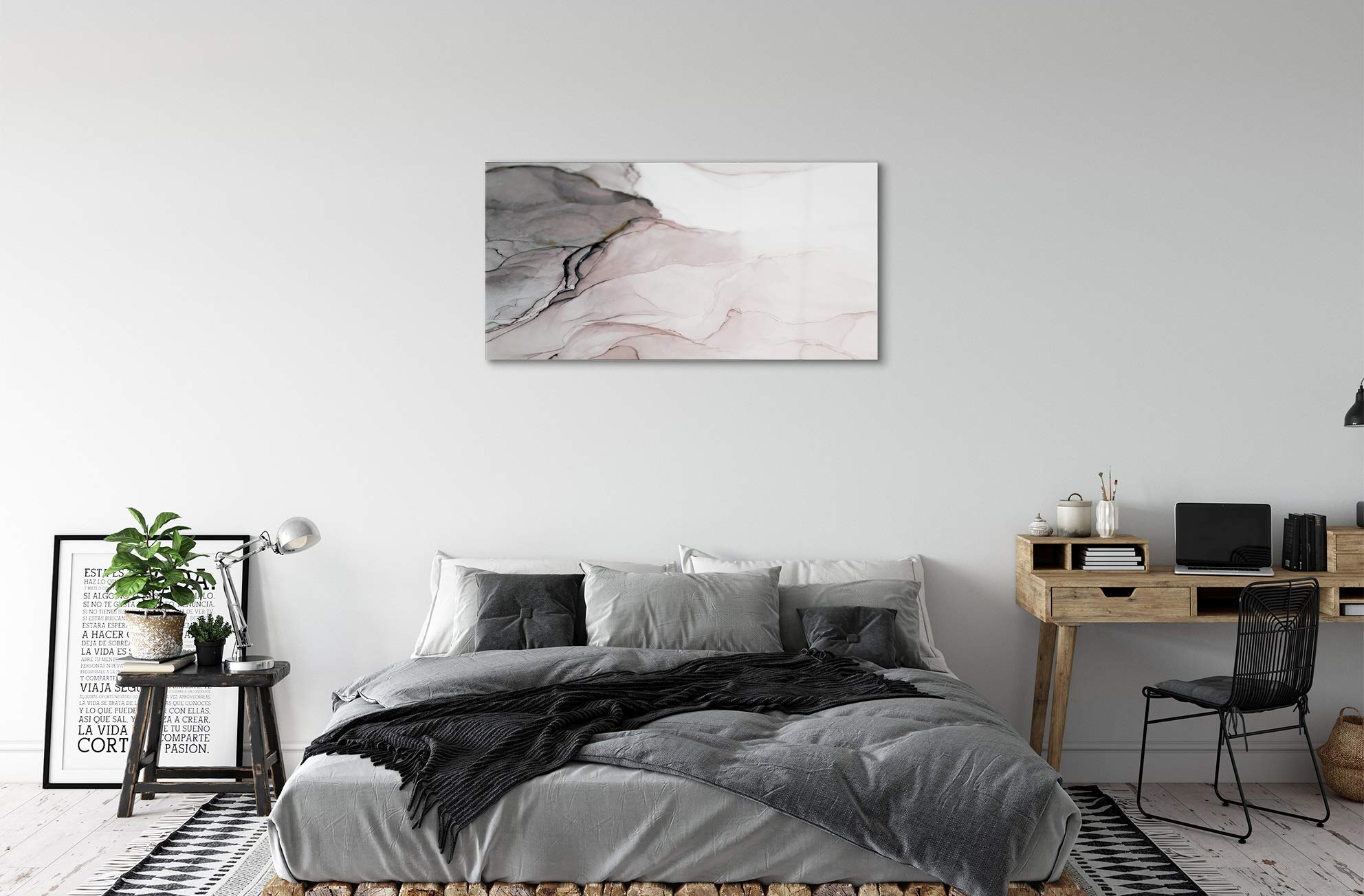 Tulup Impresión acríl Acrílico 100x50cm Impresa Decoración Imagen Cuadro sobre acríl Pinturas – Manchas de extracción de Piedra