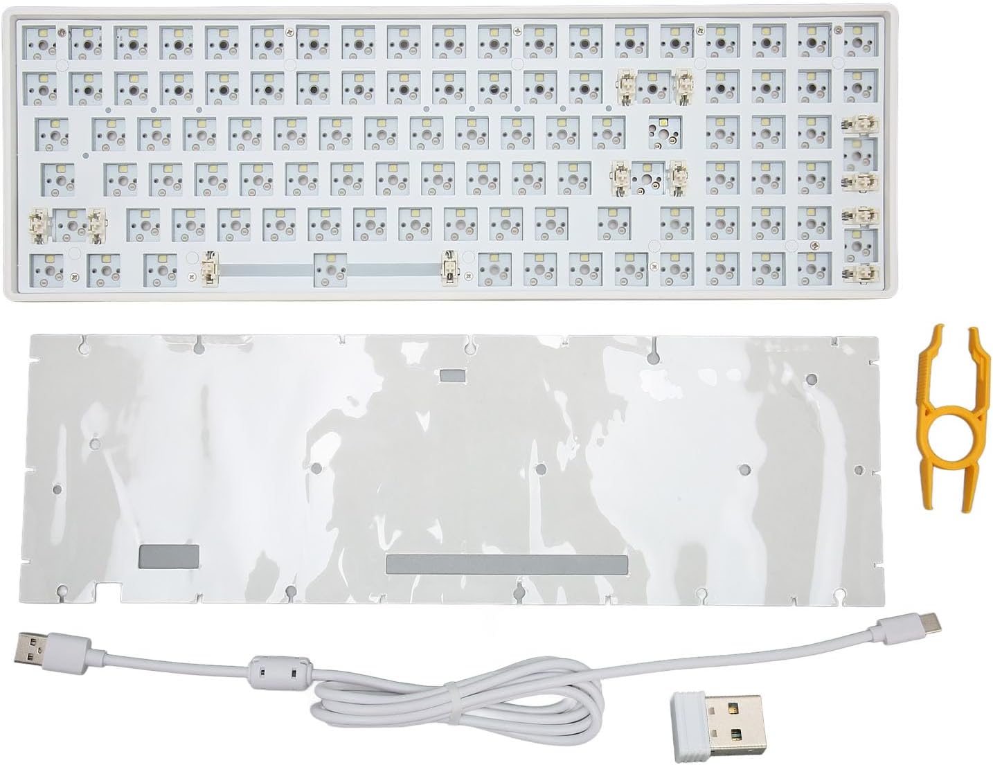 Picture of ciciglow Mechanical Keyboard Kit, 100 Keys Hot Swappable DIY Mechanical ...