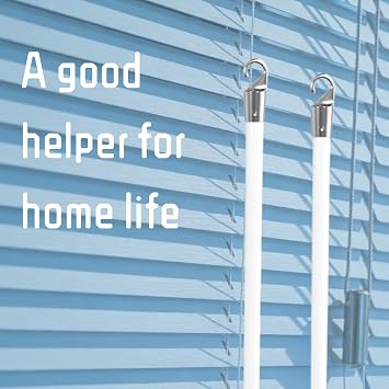 2Pcs Blinds Wand 17Inch Long White Vertical Window Blind