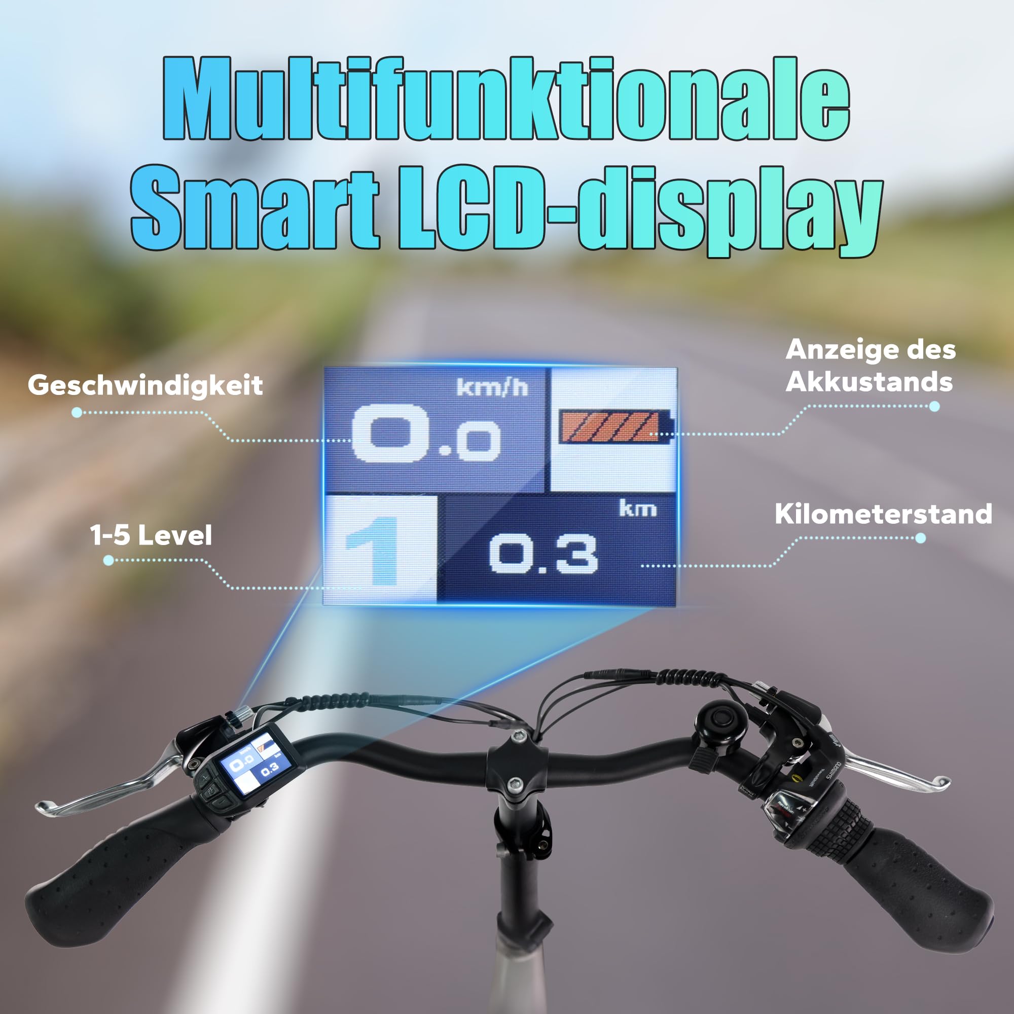 SPATIAL E Bike Klappard, 20-calowy rower elektryczny, 40NM 250W silnik 36V 374.4Wh bateria, 7-biegowy wyświetlacz LCD zmiany, męski miasto Ebike