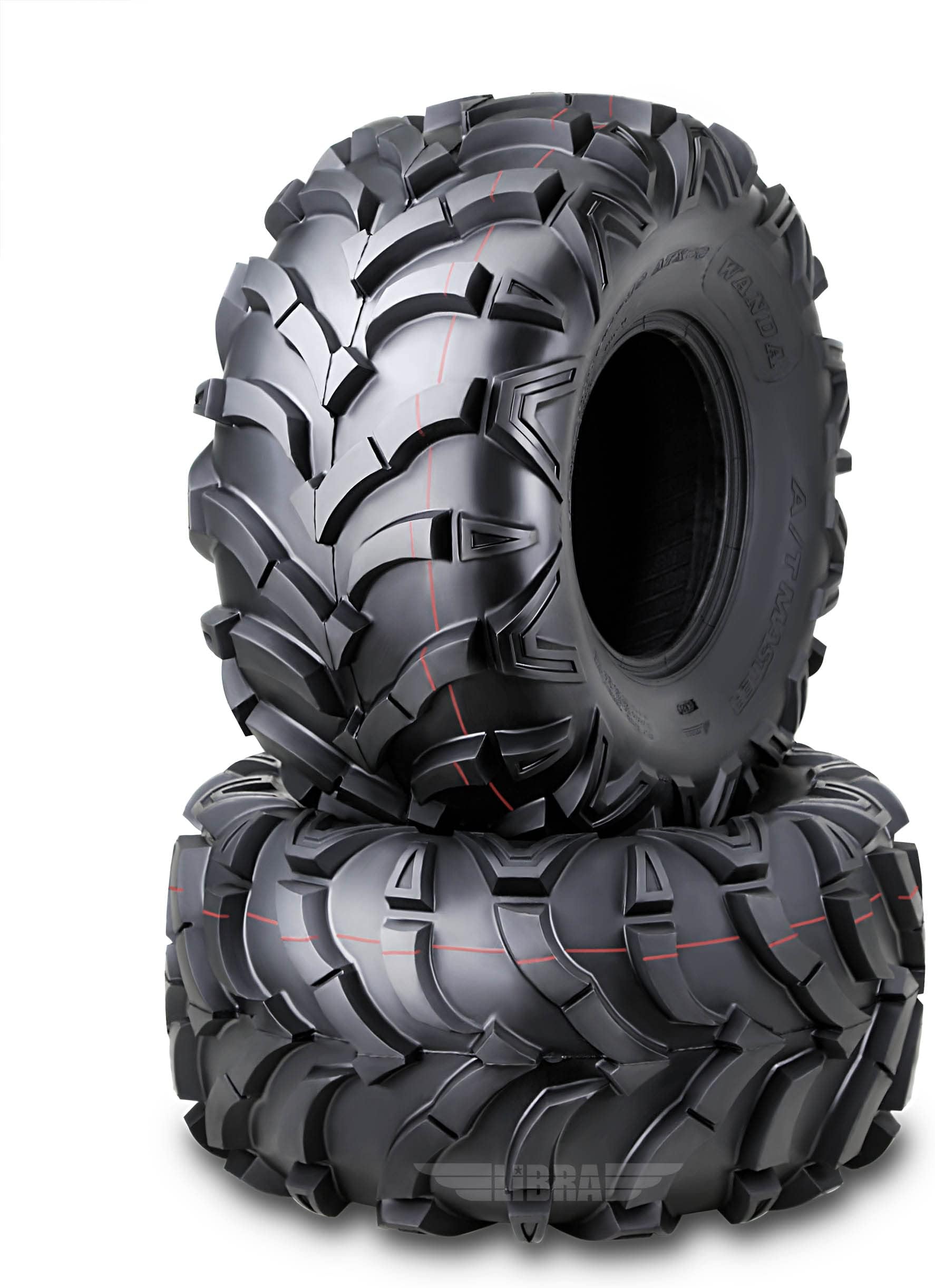 15-17 Can-Am Outlander 650/1000 6X6 ATV Rear Tire Set 26x10-12 26x10.00-12 6PR