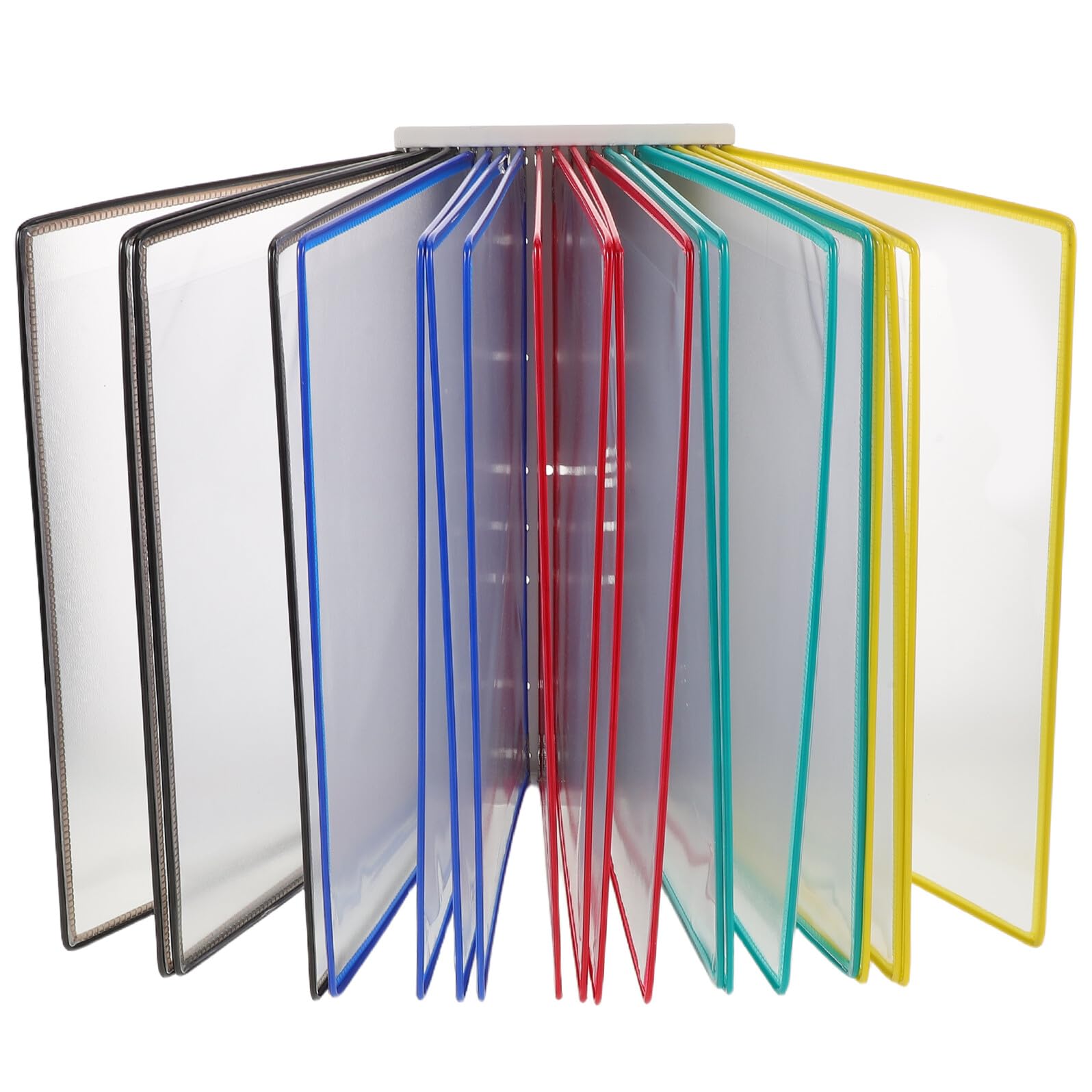 Espositore da Parete con Colorate Porta Documenti da Scrivania Organizer Flip per Ufficio e Sala Riunioni