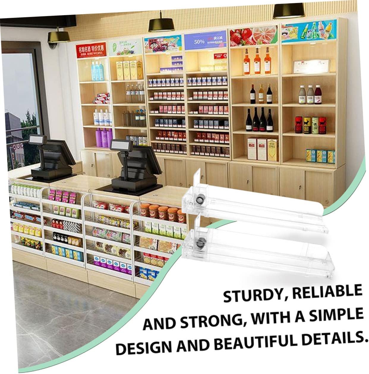 28cm Cigarette Dispenser Rack 2pcs Double-Sided Single-Sided Automatic Push Trays for Store Display Holds 10 Packs Random Color