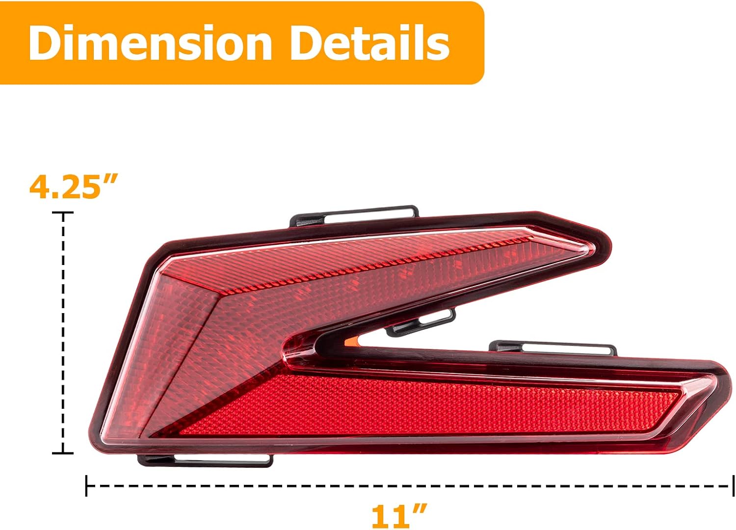 WeiSen Taillights Assembly Rear Brake Tail Lights Compatible with Can Am Maverick X3 XDS XRS Turbo R Max 2017-2024(Replace #710004743, 710004744)