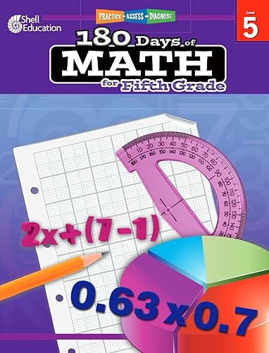 180 Days of Math: Grade 5 - Daily Math Practice Workbook for Classroom and Home, Cool and Fun Math, Elementary School Level Activities Created by Teachers to Master Challenging Concepts