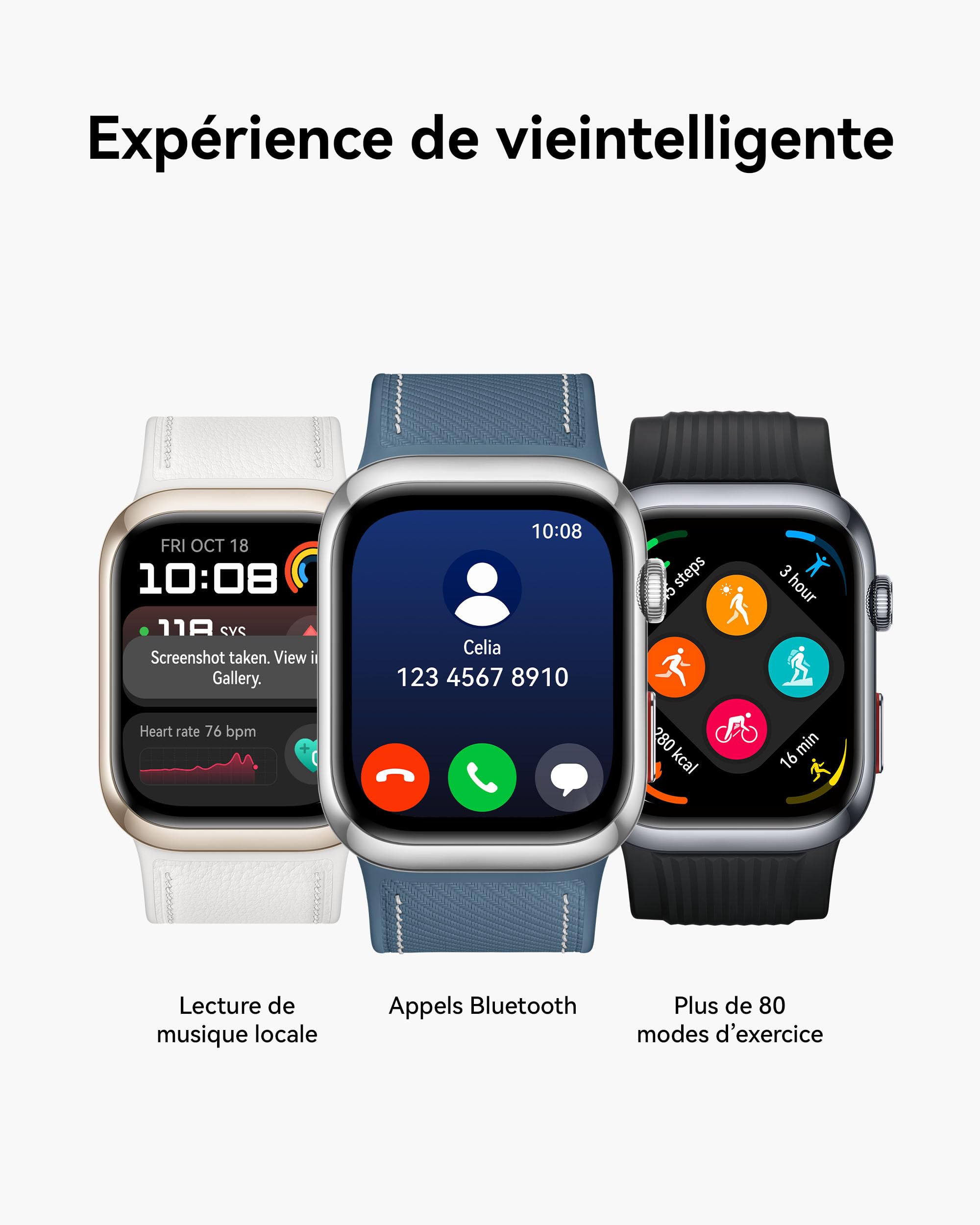 HUAWEI Watch D2, Montre Connectée, Analyse ECG, SpO2, iOS & Android, Noir | Mesure ambulatoire de la Pression artérielle, Surveillez fréquence Cardiaque, fréquence respiratoire, Design Fin et léger