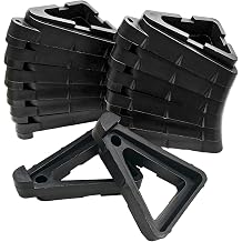 24 PCS Pot Feet for Outdoor Planters, Stackable Plant Risers, Black