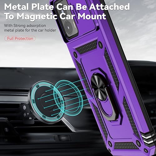 Miniatura 4 de Funda para Motorola Moto G Power 5G con cubierta deslizante para cámara, protector de pantalla HD prueba de caídas de grado militar, soporte de