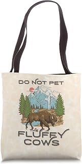 Funny Vintage Look Yellowstone National Park Bison Lover Tote Bag